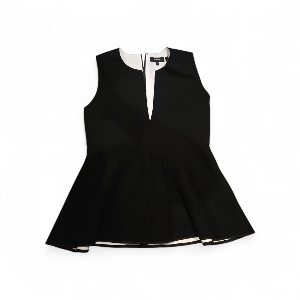 Theory Black Sleeveless Top Sz P